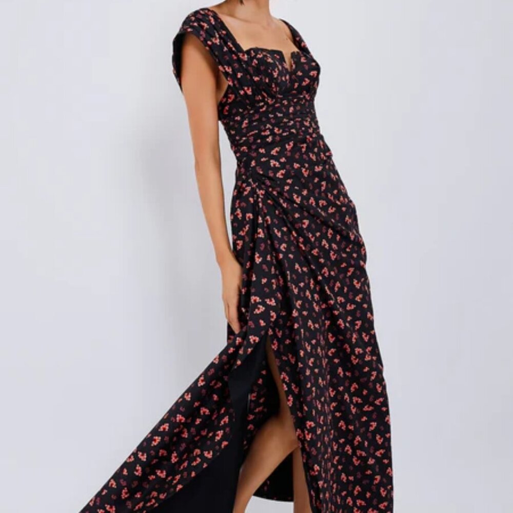 Tuckernuck Gul Hurgel Black and Orange Helen Dress